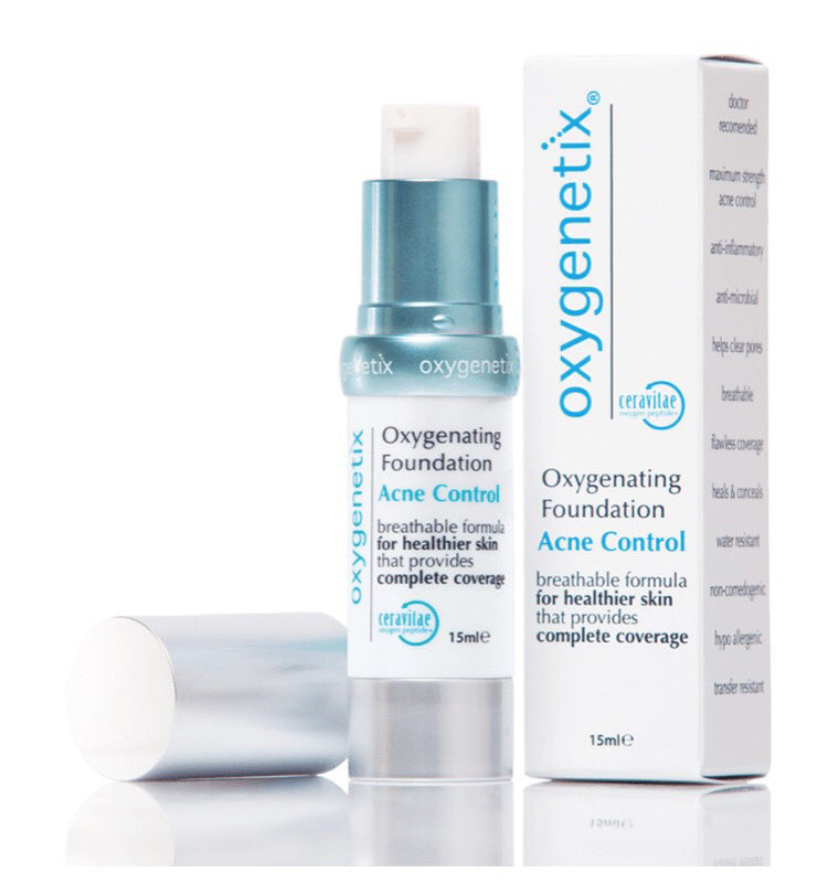 Oxygenating Foundation Acne Control - Almond: Breathe Life into Your Skin with Acne Control