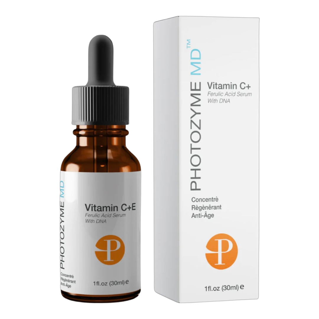 VITAMIN C+E FERULIC ACID SERUM WITH DNA: Combat Aging Signs with Powerful Antioxidants and DNA Repair Enzymes