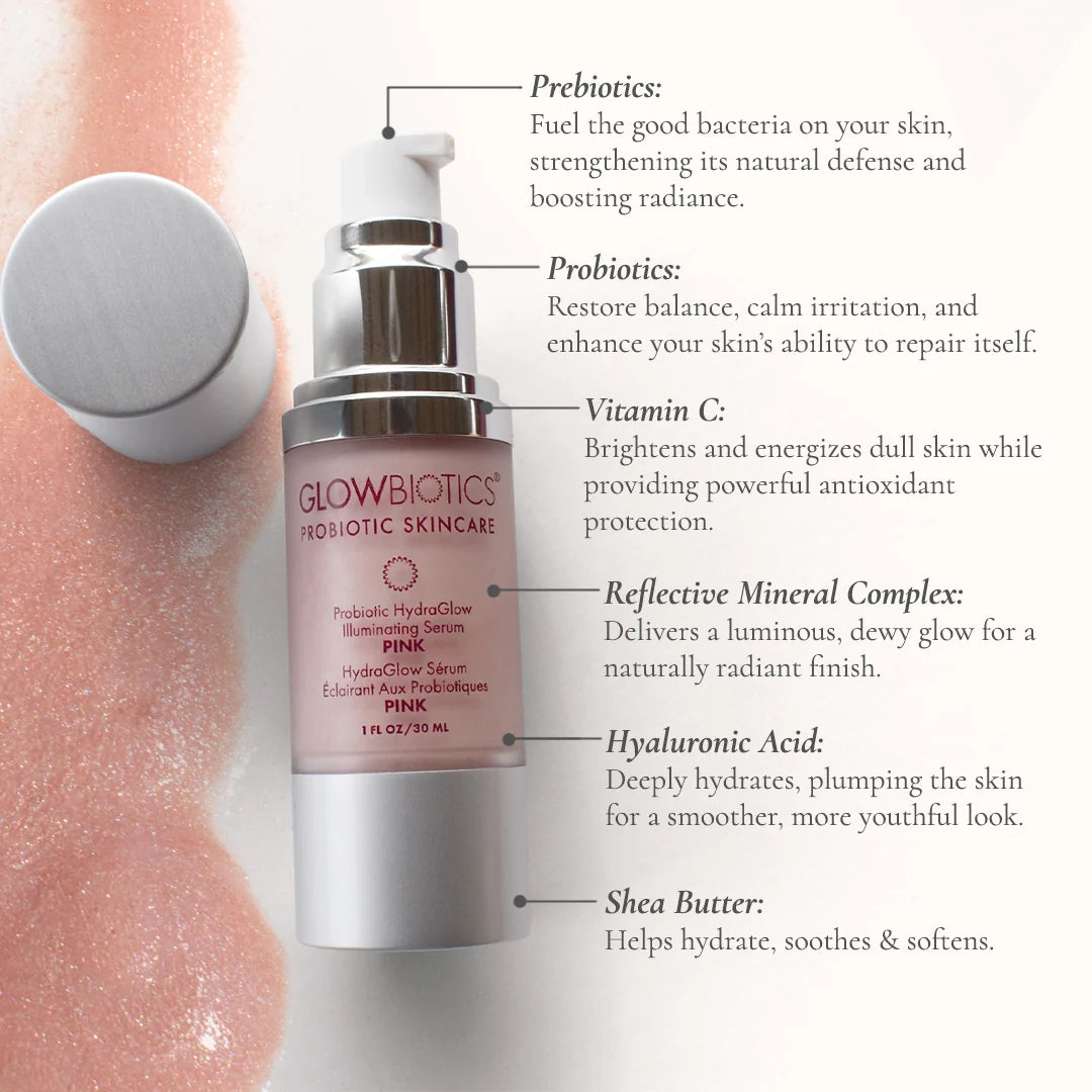 Probiotic HydraGlow Illuminating Serum Pink